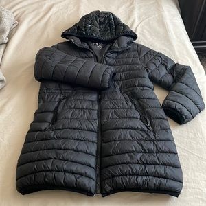 Zara girls long puffer Size 13.